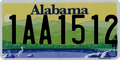 AL license plate 1AA1512
