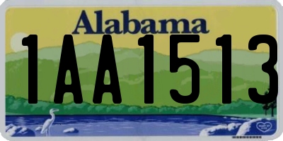 AL license plate 1AA1513