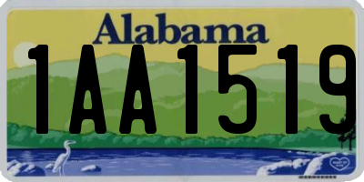 AL license plate 1AA1519