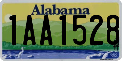 AL license plate 1AA1528