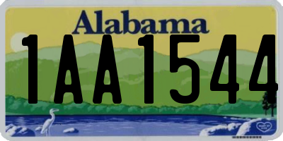 AL license plate 1AA1544