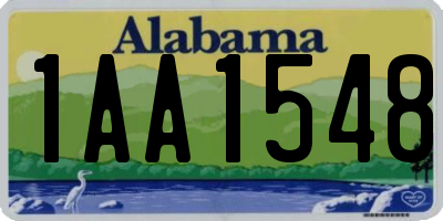 AL license plate 1AA1548