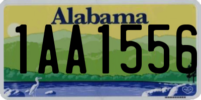 AL license plate 1AA1556