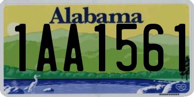 AL license plate 1AA1561