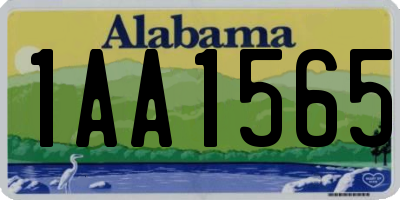 AL license plate 1AA1565