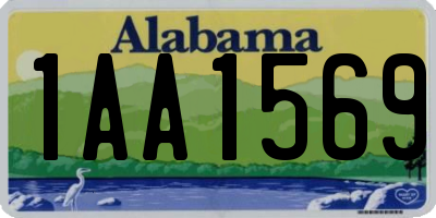AL license plate 1AA1569