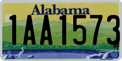 AL license plate 1AA1573