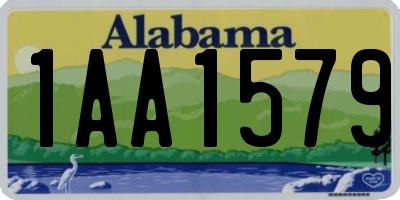 AL license plate 1AA1579