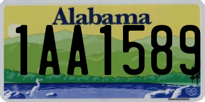 AL license plate 1AA1589