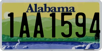 AL license plate 1AA1594