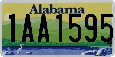 AL license plate 1AA1595