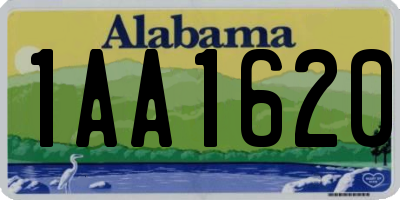 AL license plate 1AA1620