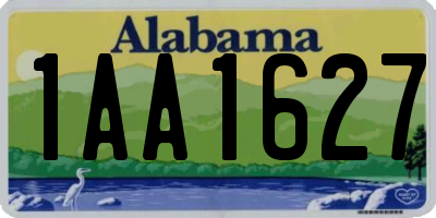 AL license plate 1AA1627