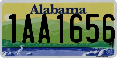 AL license plate 1AA1656