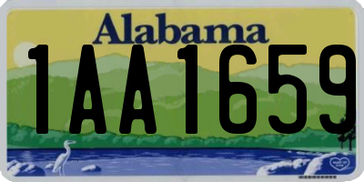 AL license plate 1AA1659