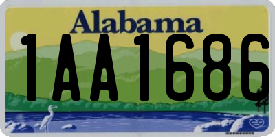 AL license plate 1AA1686