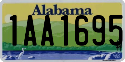 AL license plate 1AA1695