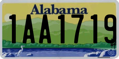 AL license plate 1AA1719