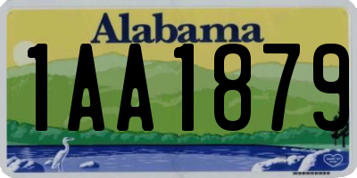 AL license plate 1AA1879