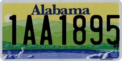 AL license plate 1AA1895