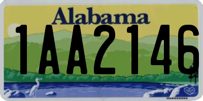 AL license plate 1AA2146