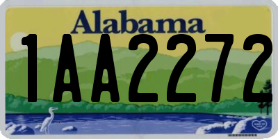 AL license plate 1AA2272