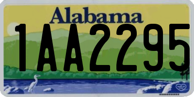 AL license plate 1AA2295