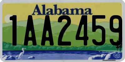 AL license plate 1AA2459