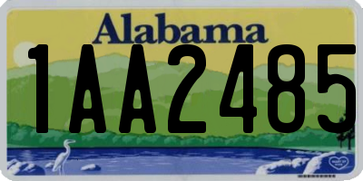 AL license plate 1AA2485