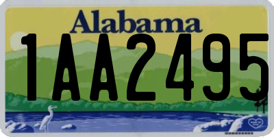 AL license plate 1AA2495