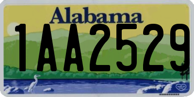 AL license plate 1AA2529