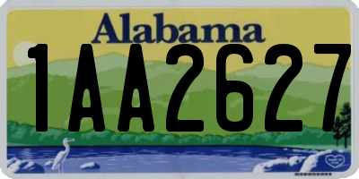 AL license plate 1AA2627