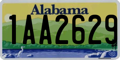 AL license plate 1AA2629