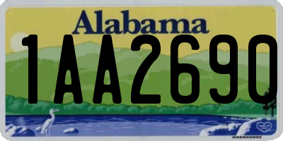 AL license plate 1AA2690