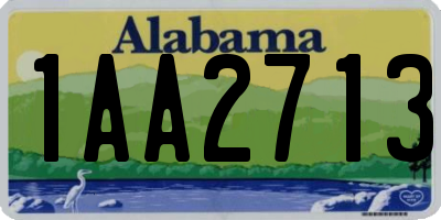 AL license plate 1AA2713