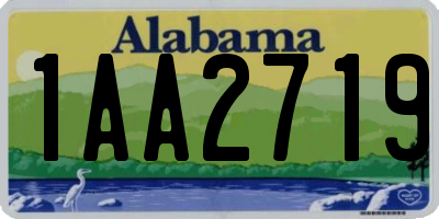 AL license plate 1AA2719