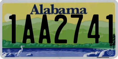 AL license plate 1AA2741