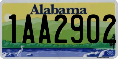 AL license plate 1AA2902