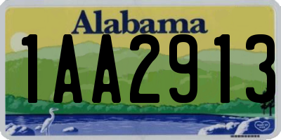 AL license plate 1AA2913