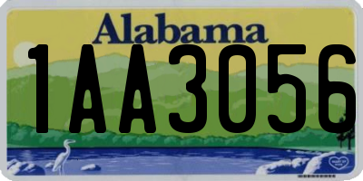 AL license plate 1AA3056