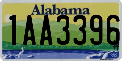 AL license plate 1AA3396