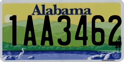 AL license plate 1AA3462