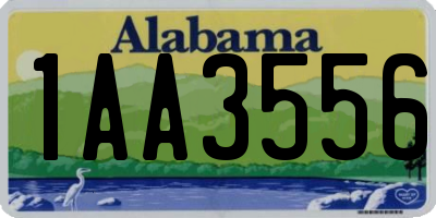 AL license plate 1AA3556