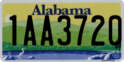 AL license plate 1AA3720