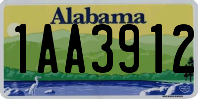 AL license plate 1AA3912