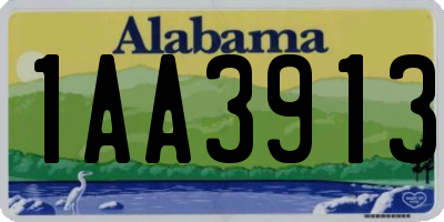 AL license plate 1AA3913