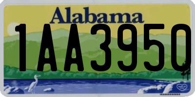 AL license plate 1AA3950