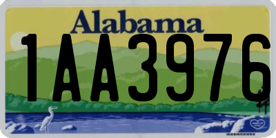 AL license plate 1AA3976