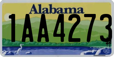 AL license plate 1AA4273