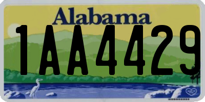 AL license plate 1AA4429